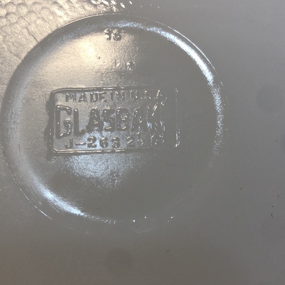 Vintage Glasbake Jeanette Coordinate divided dish turquoise & brown J239 - Picture 2 of 8